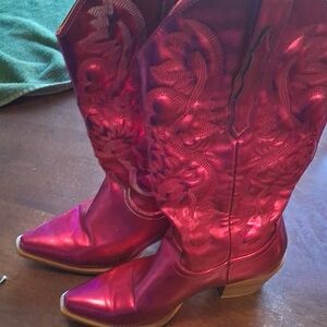 Women's Red Western Boots